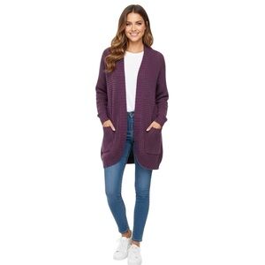 Stitch Fix: Lavender Textured Knit Open-Front Cardigan